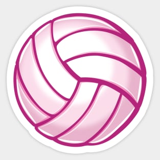 Pink volleyball Sticker